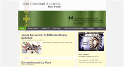 Desktop Screenshot of parrocchiasangiovanniapostolo.net