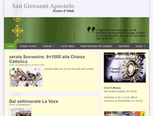 Tablet Screenshot of parrocchiasangiovanniapostolo.net